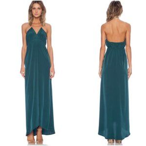 Revolve Assali Livia Forest Green Maxi Dress S